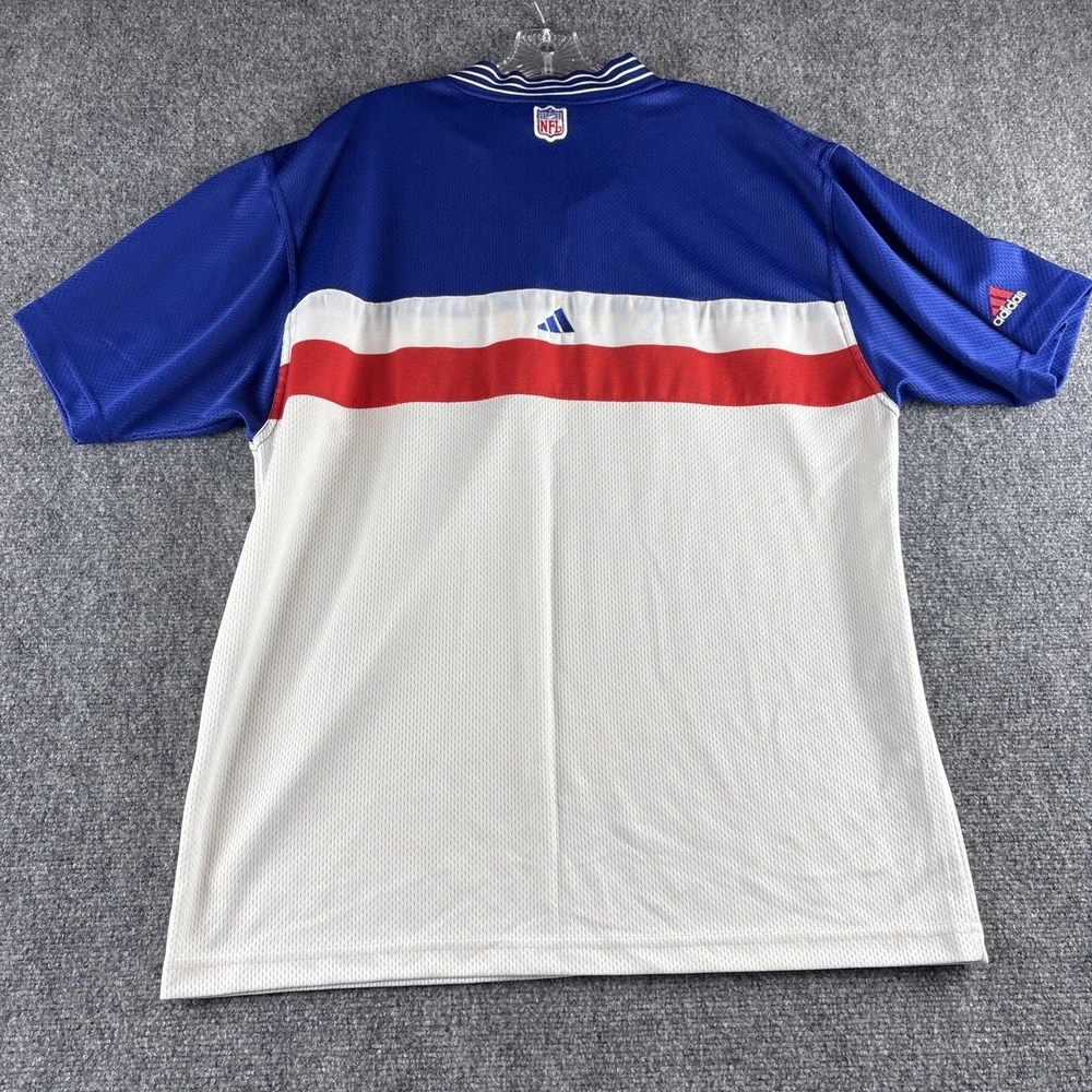 Vintage 90s Adidas New England Patriots Mesh Polo Made in USA Men's Large NFL